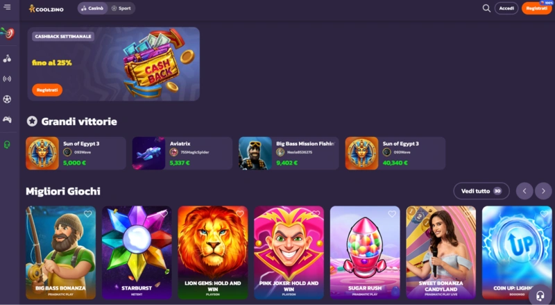 Coolzino Homepage